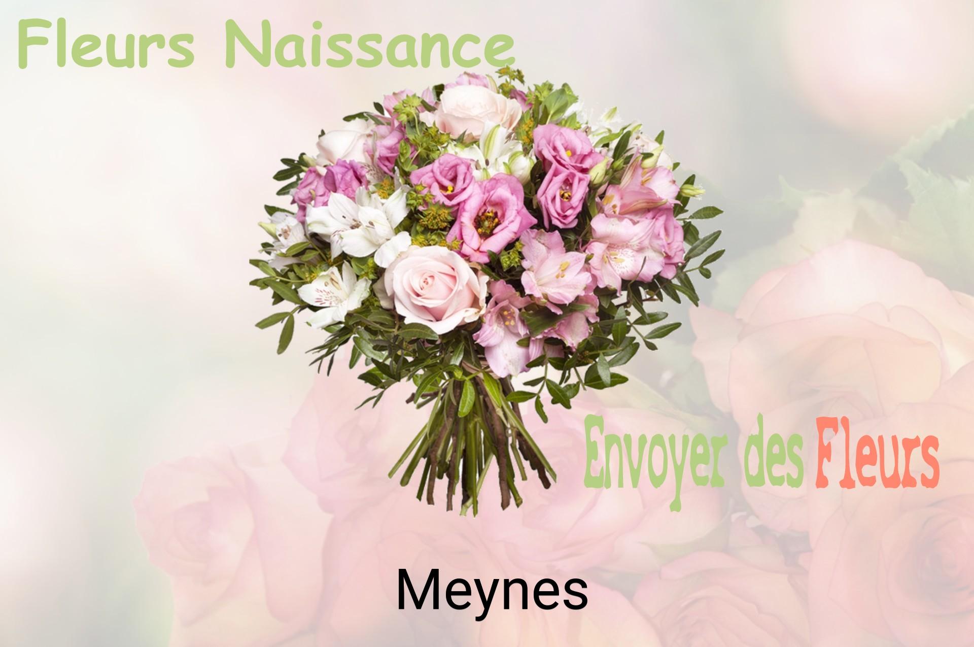 Bouquet de fleurs de naissance livré à Meynes